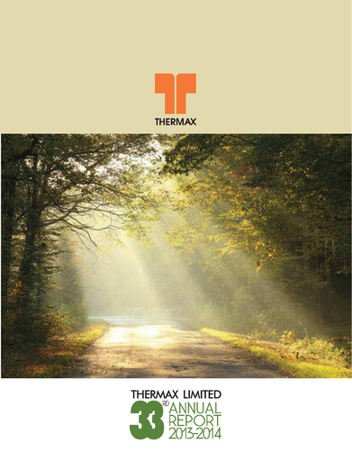 Thumbnail Thermax Annual Report 2013-2014