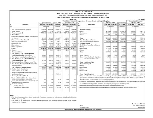 Thumbnail Thermax Quarterly Report 2008-q1