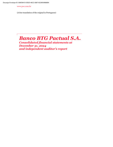 Miniature BTG Pactual Bilan financier 2024