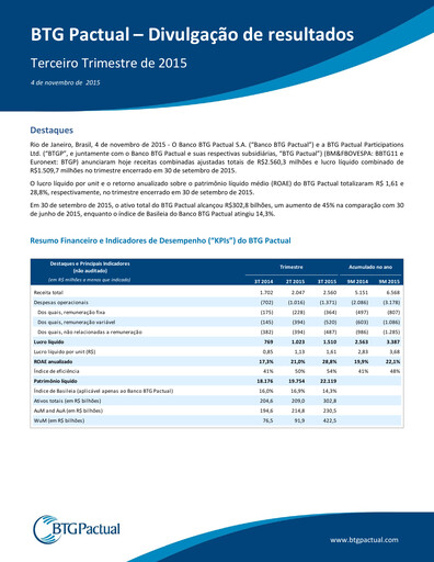 Thumbnail BTG Pactual Quarterly Report 2015-q3