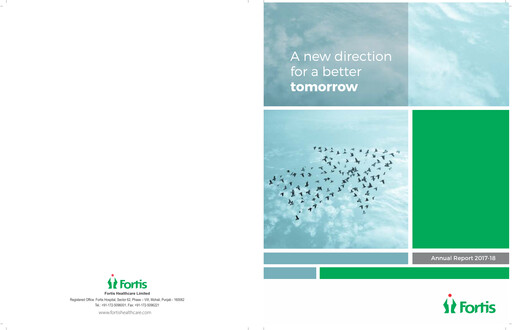 Thumbnail Fortis Healthcare Annual Report 2017-2018