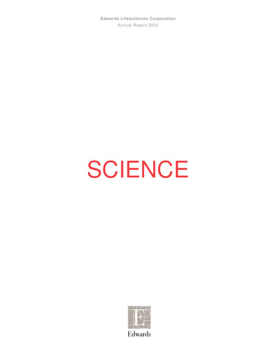 Thumbnail Edwards Lifesciences Annual Report 2002