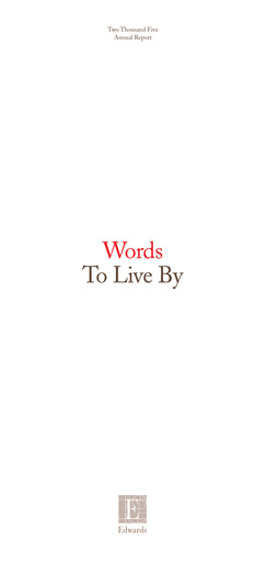 Thumbnail Edwards Lifesciences Annual Report 2005