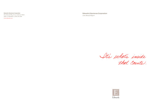 Thumbnail Edwards Lifesciences Annual Report 2006