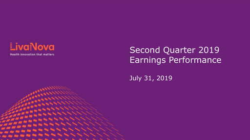 Thumbnail LivaNova Quarterly Report 2019-q2