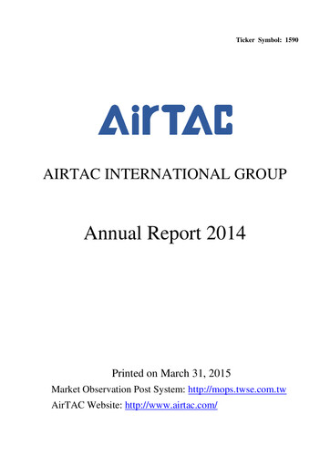 Thumbnail AirTAC International Annual Report 2014