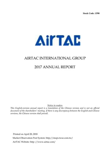 Thumbnail AirTAC International Annual Report 2017