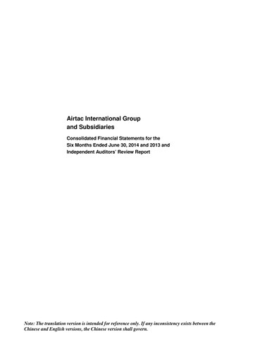 Thumbnail AirTAC International Financial Statement 2014-h1