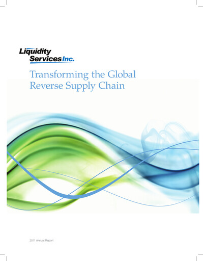 Vorschaubild Liquidity Services
 Jahresbericht 2011