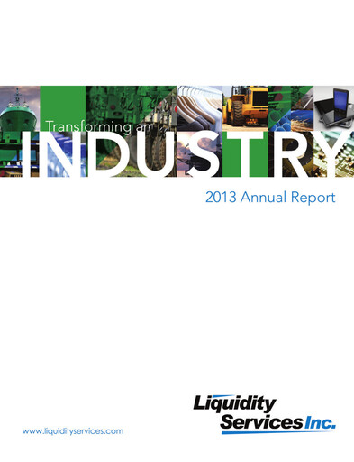 Vorschaubild Liquidity Services
 Jahresbericht 2013