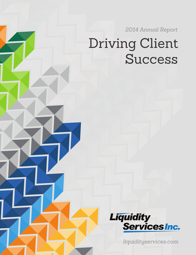 Vorschaubild Liquidity Services
 Jahresbericht 2014
