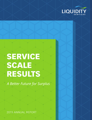 Vorschaubild Liquidity Services
 Jahresbericht 2015