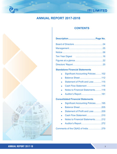 Miniature Indian Telephone Industries Rapport annuel 2017-2018
