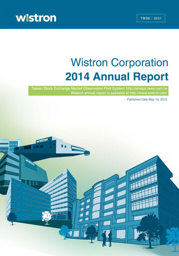 Thumbnail Wistron Corporation Annual Report 2014