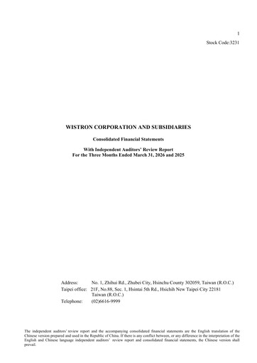 Thumbnail Wistron Corporation Quarterly Report 2026-q1