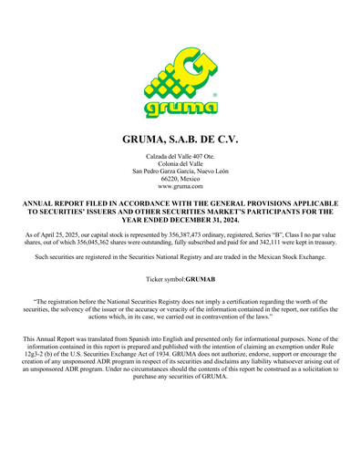 Thumbnail Gruma (Maseca)
 Annual Report 2024