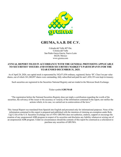 Thumbnail Gruma (Maseca)
 Annual Report 2025