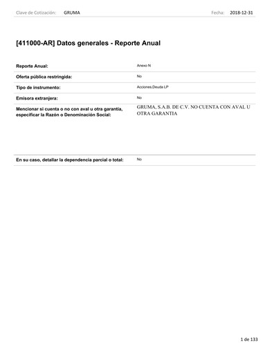 Thumbnail Gruma (Maseca)
 Annual Report 2018