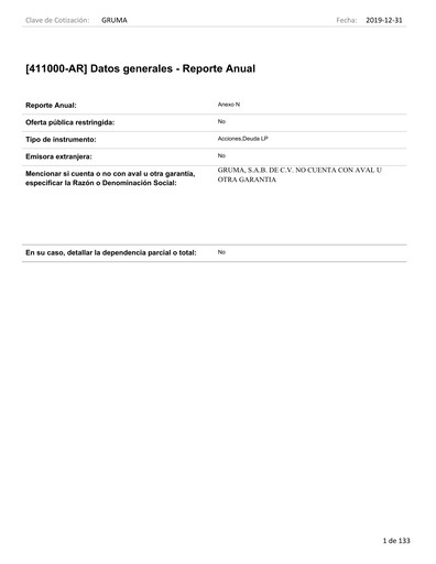 Thumbnail Gruma (Maseca)
 Annual Report 2019