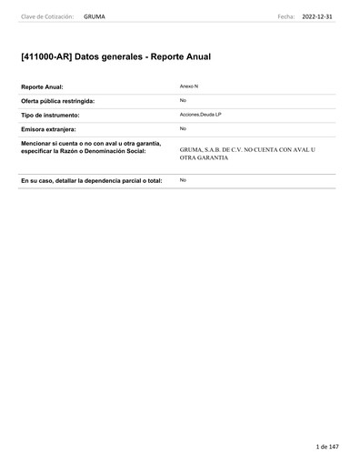 Thumbnail Gruma (Maseca)
 Annual Report 2022