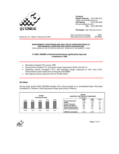 Thumbnail Gruma (Maseca)
 Financial Statement 2000