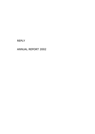 Thumbnail Reply Annual Report 2002