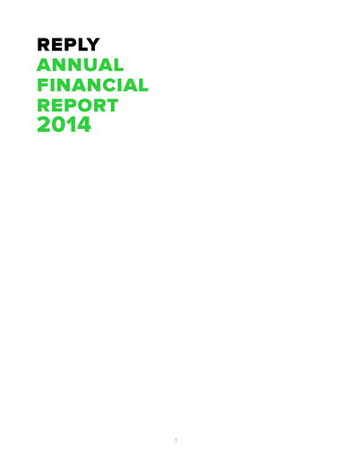Thumbnail Reply Annual Report 2014