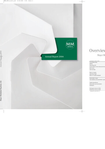 Thumbnail MM Group (Mayr-Melnhof AG)
 Annual Report 2004