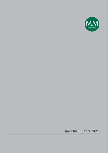 Thumbnail MM Group (Mayr-Melnhof AG)
 Annual Report 2006