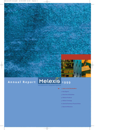 Thumbnail Melexis NV Annual Report 1999