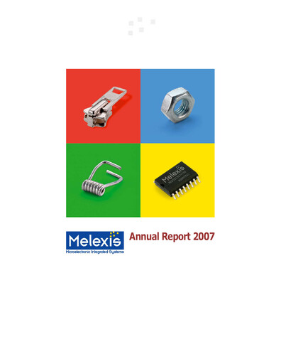 Thumbnail Melexis NV Annual Report 2007