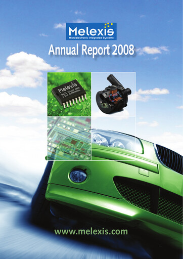Thumbnail Melexis NV Annual Report 2008