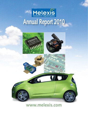 Thumbnail Melexis NV Annual Report 2010