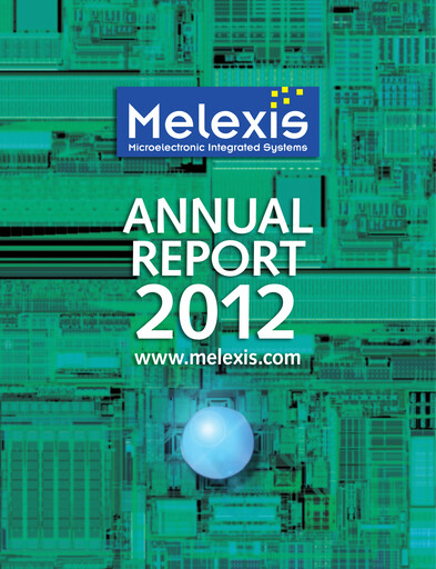 Thumbnail Melexis NV Annual Report 2012
