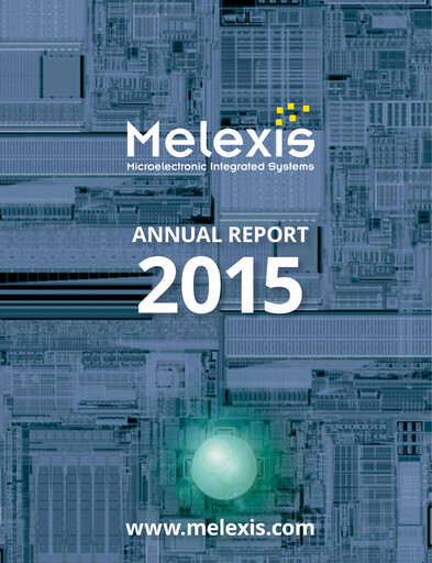 Thumbnail Melexis NV Annual Report 2015