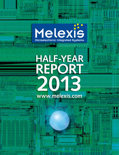 Thumbnail Melexis NV Half-year Report 2013-h1