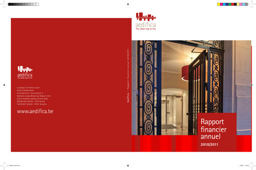Thumbnail Aedifica Annual Report 2010-2011