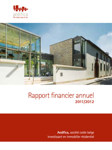 Thumbnail Aedifica Annual Report 2011-2012