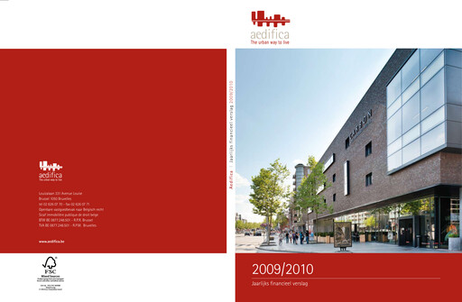 Thumbnail Aedifica Annual Report 2009-2010