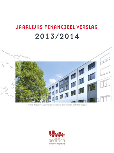 Thumbnail Aedifica Annual Report 2013-2014