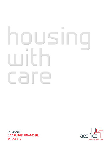 Thumbnail Aedifica Annual Report 2014-2015