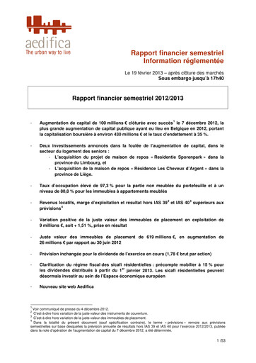 Thumbnail Aedifica Half-year Report 2012-2013-h1