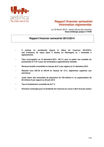 Thumbnail Aedifica Half-year Report 2013-2014-h1