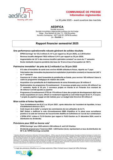 Thumbnail Aedifica Half-year Report 2025-h1