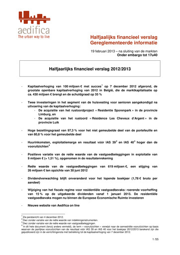 Thumbnail Aedifica Half-year Report 2012-2013-h1