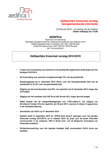 Thumbnail Aedifica Half-year Report 2015-2016-h1