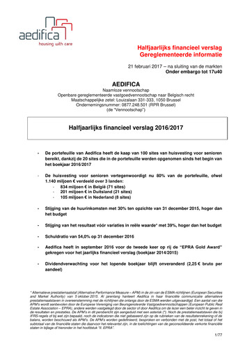 Thumbnail Aedifica Half-year Report 2016-2017-h1