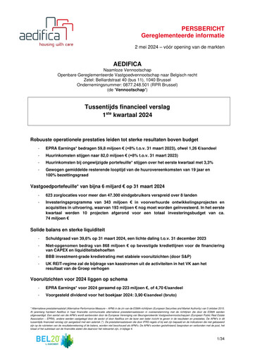 Thumbnail Aedifica Quarterly Report 2024-q1