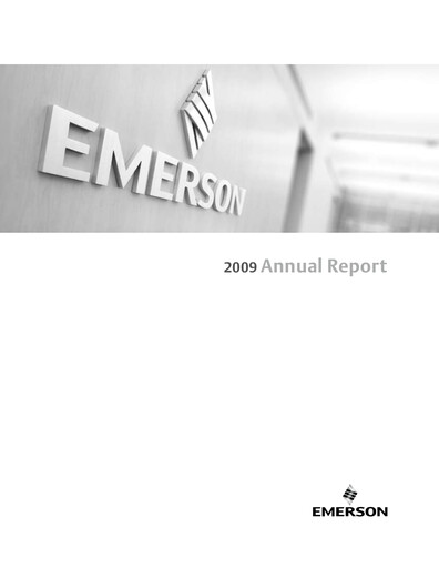 Thumbnail Emerson Annual Report 2009
