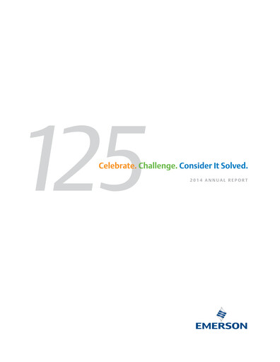 Thumbnail Emerson Annual Report 2014
